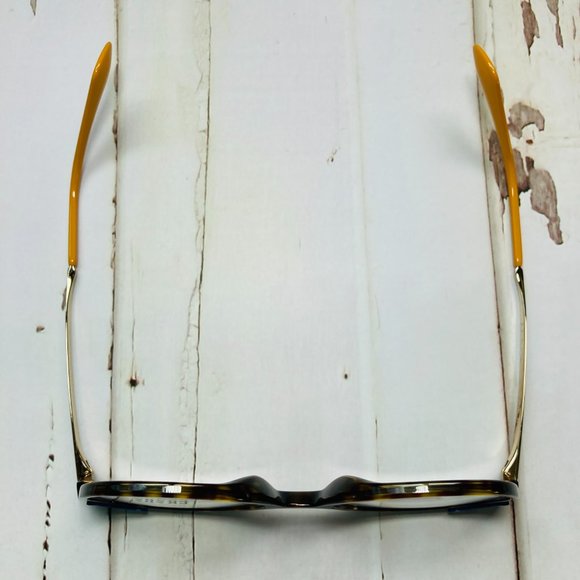 PRADA Oval Brown Tortoise & Gold Eyeglasses Glasses Frames NWOT - Picture 9 of 12